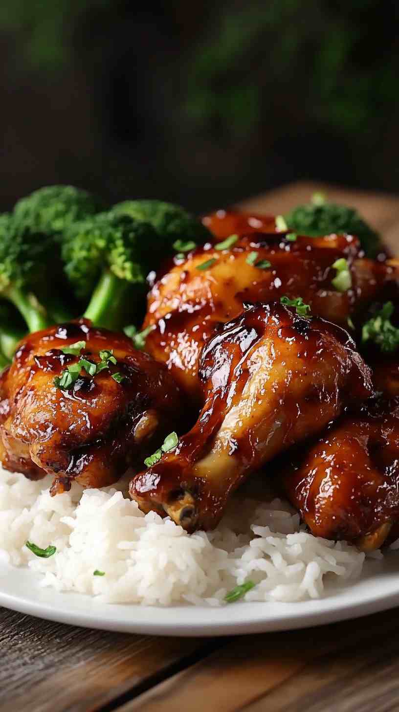 Sweet & Spicy BBQ Chicken in the Slow Cooker
