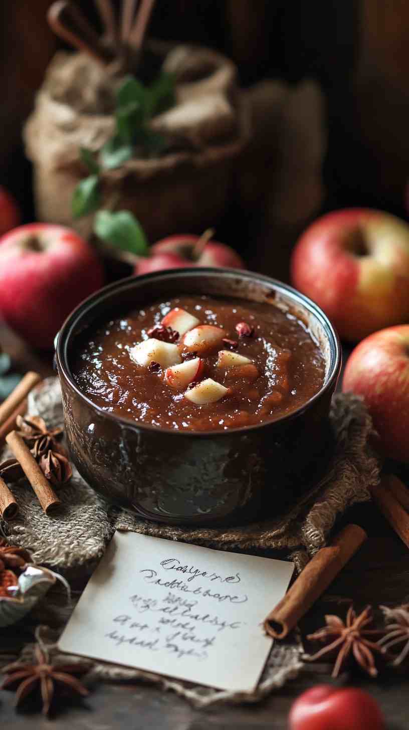 Sweet and Spicy Slow Cooker Apple Butter