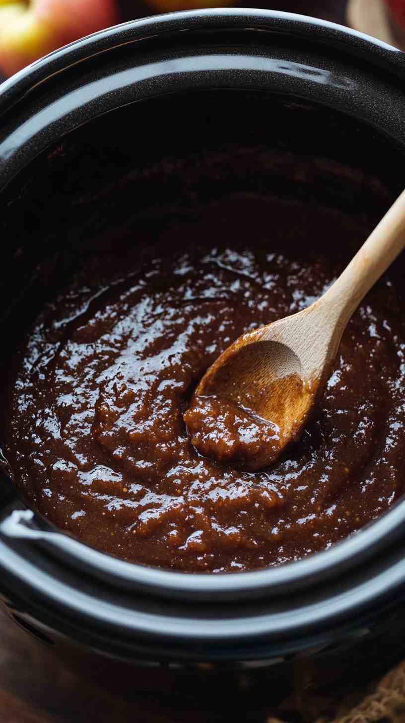 Sweet and Spicy Slow Cooker Apple Butter
