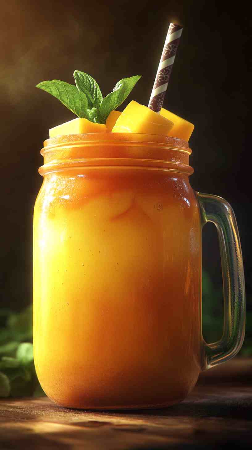 Tropical Mango and Coconut Breeze Smoothie