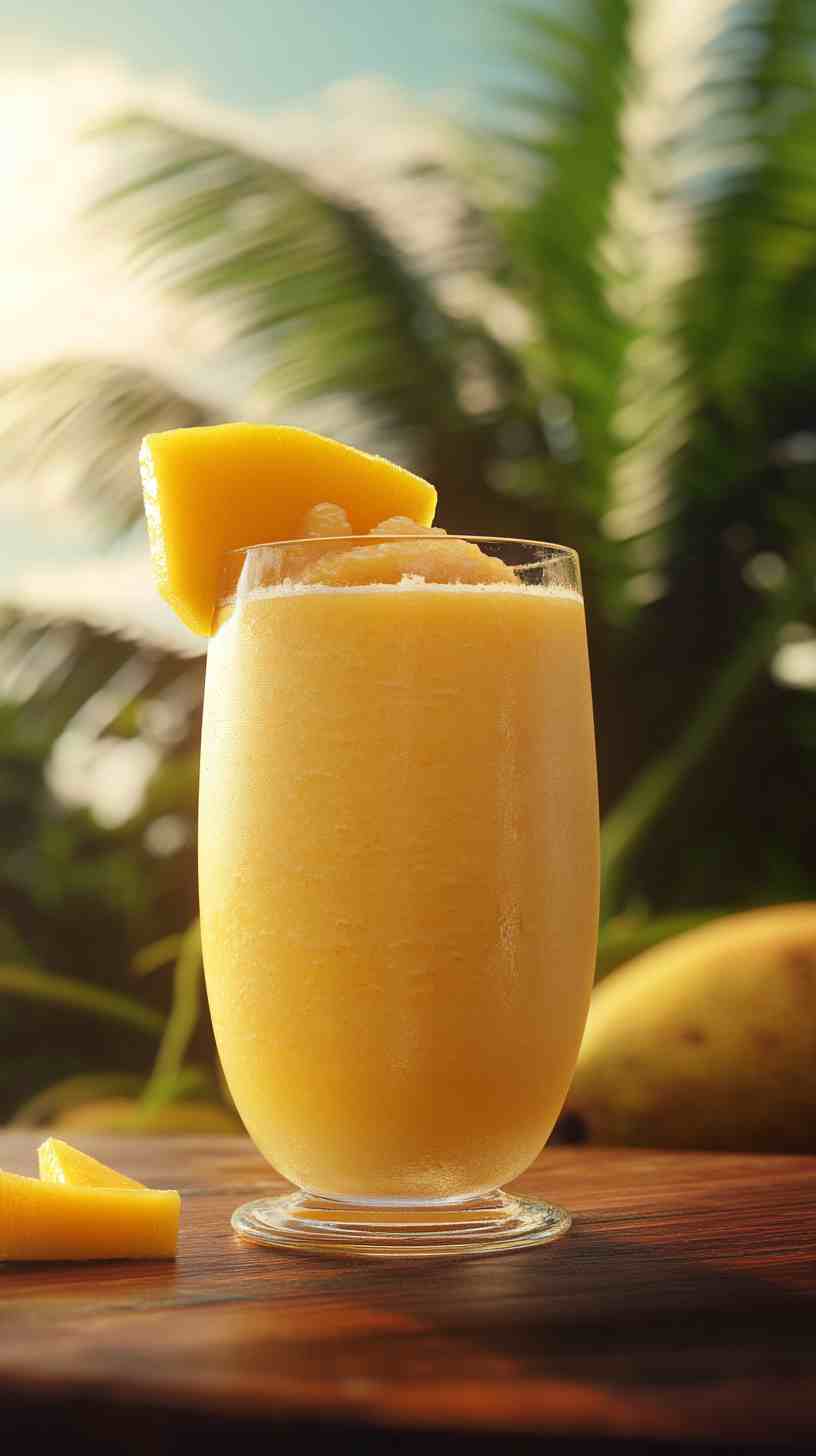Tropical Mango and Coconut Breeze Smoothie