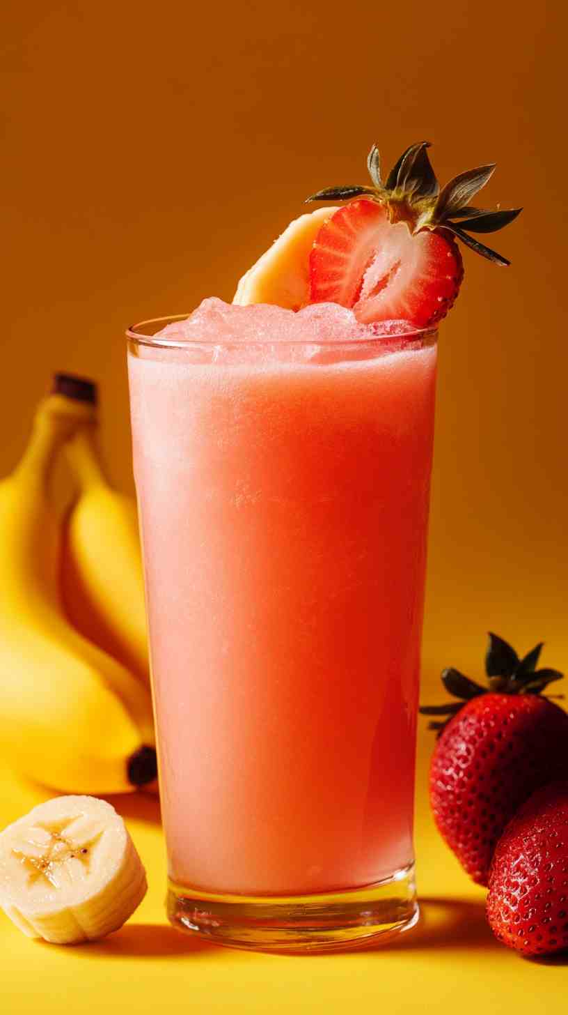Tropical Strawberry Banana Cooler Smoothie