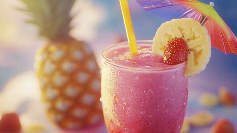 Tropical Twist Strawberry Banana Smoothie