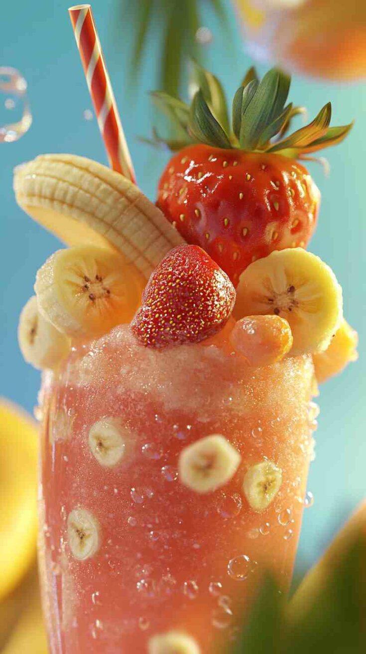 Tropical Twist Strawberry Banana Smoothie