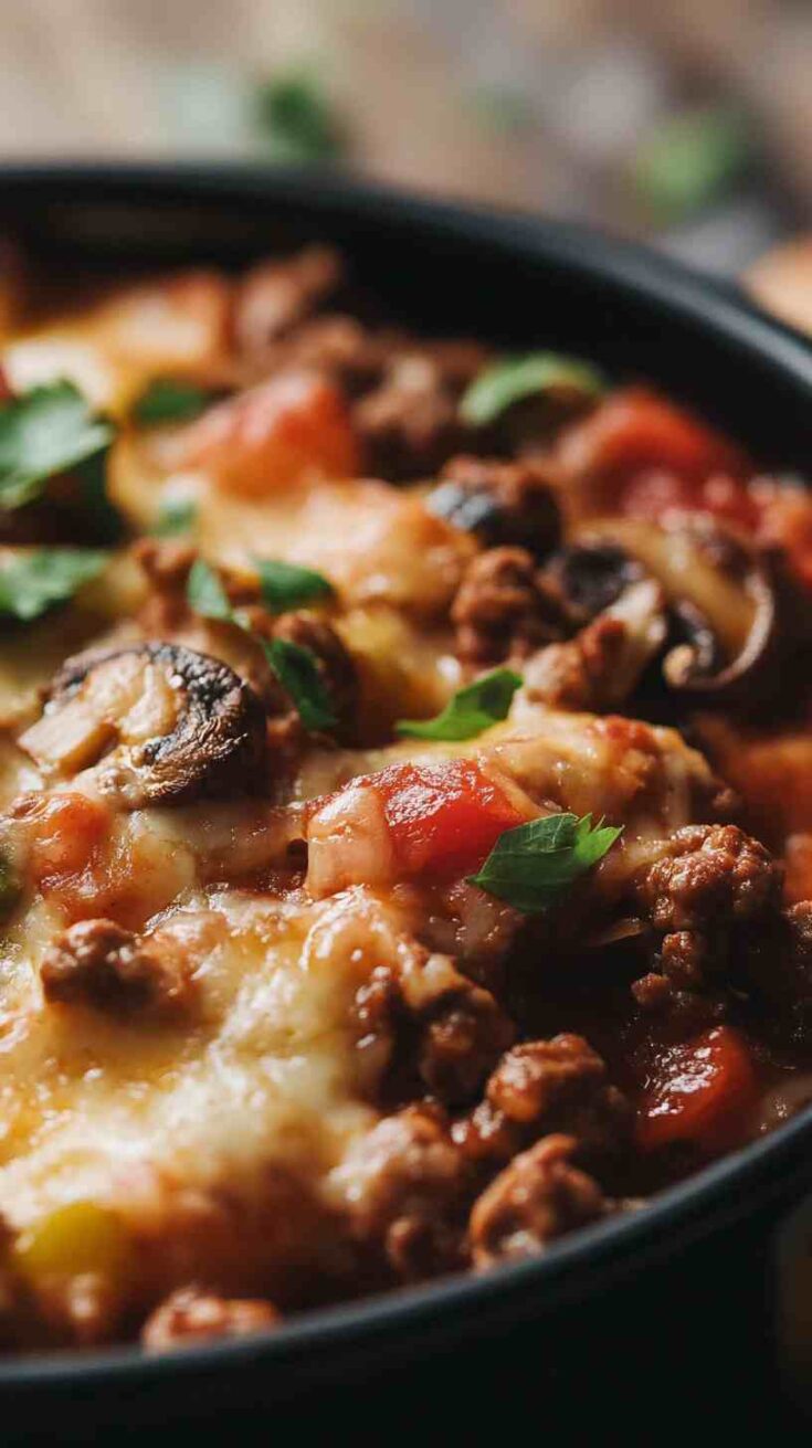 Ultimate Slow Cooker Beef and Mushroom Casserole