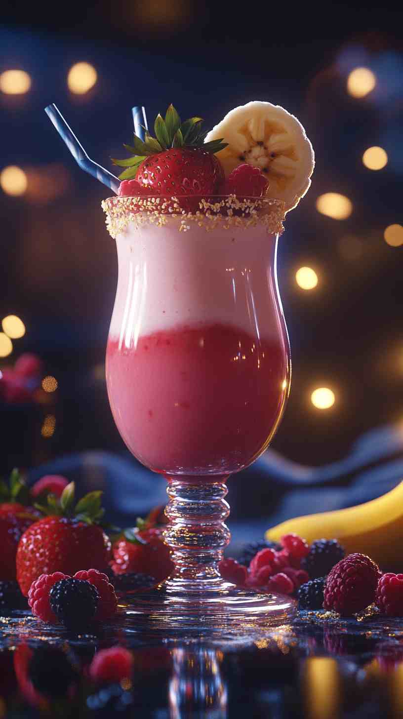 Ultimate Strawberry Banana Energizer Smoothie