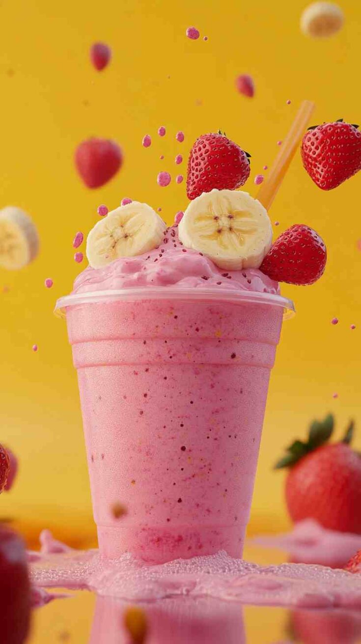Ultimate Strawberry Banana Energizer Smoothie
