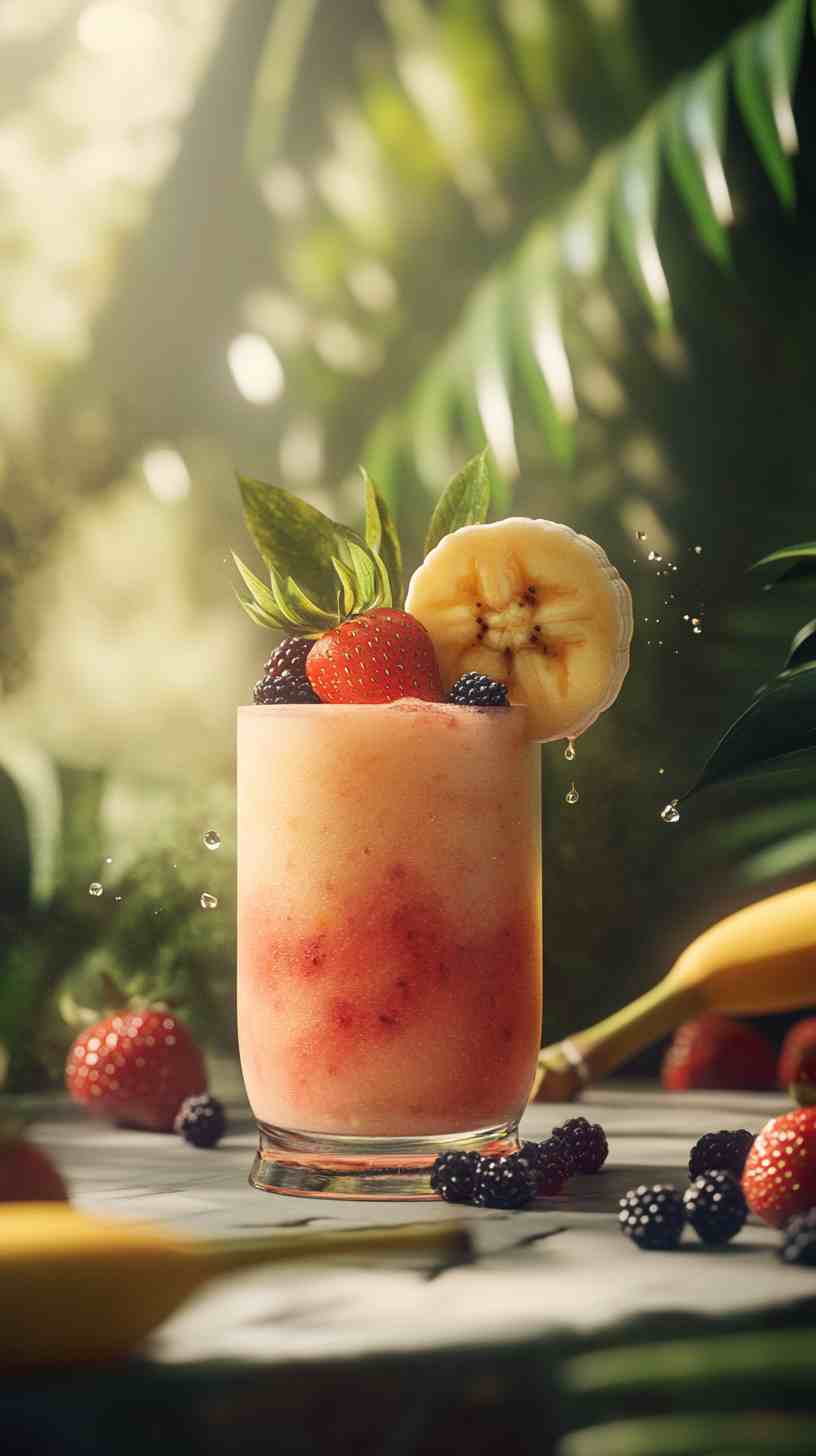 Ultimate Strawberry Banana Energizer Smoothie