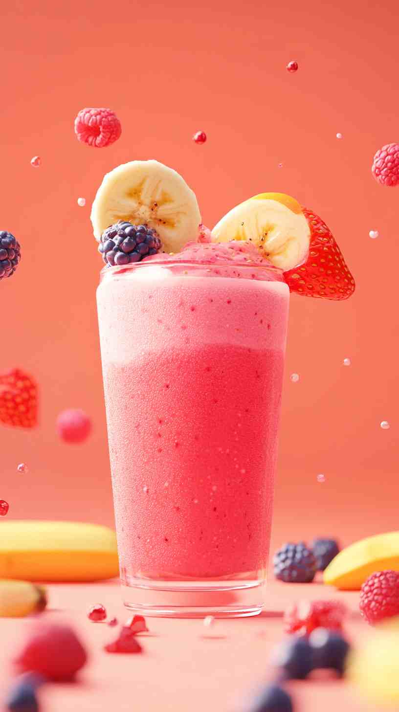 Ultimate Strawberry Banana Energizer Smoothie