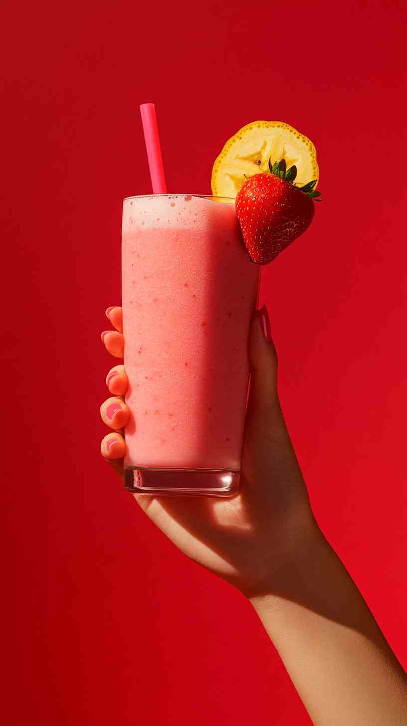 Ultimate Strawberry Banana Energizer Smoothie