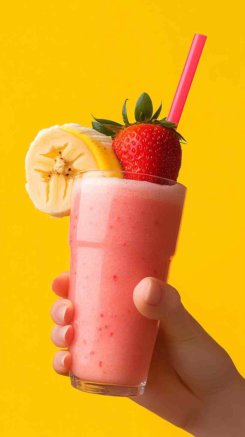 Ultimate Strawberry Banana Energizer Smoothie