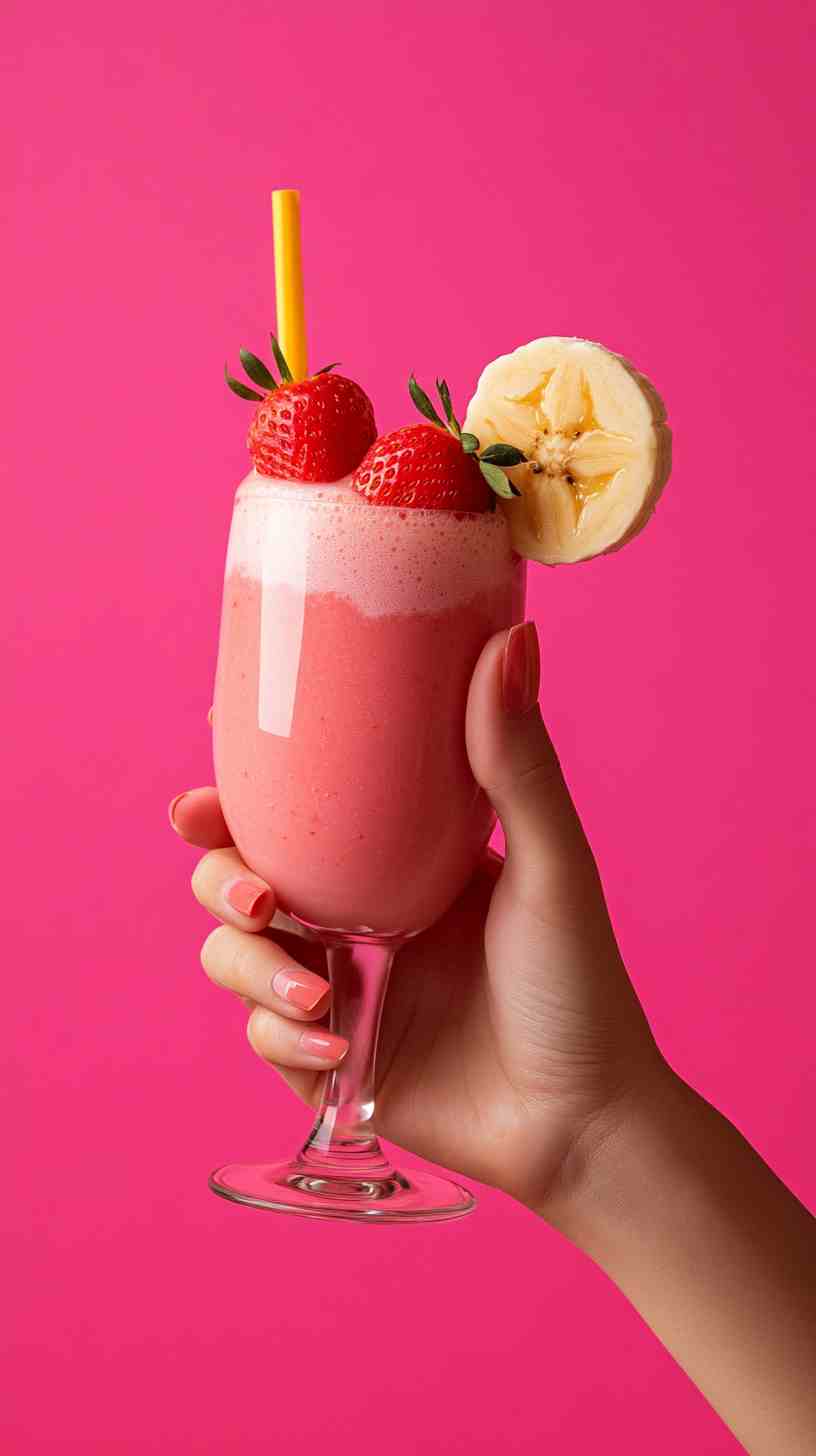 Ultimate Strawberry Banana Energizer Smoothie