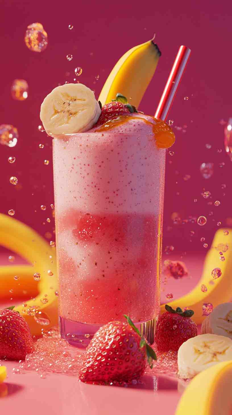 Ultimate Strawberry Banana Energizer Smoothie