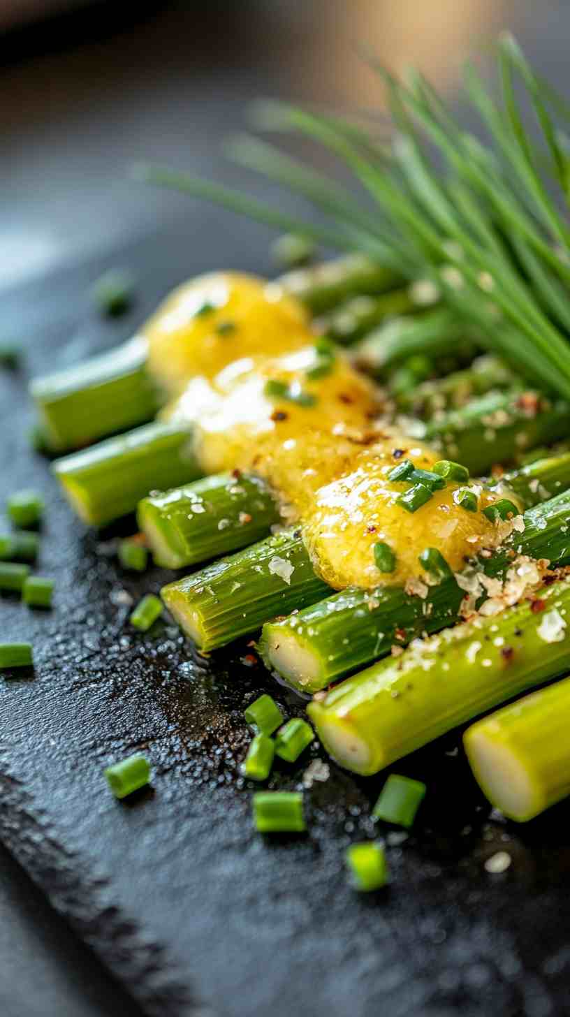 Zesty Air Fryer Asparagus with Garlic Butter