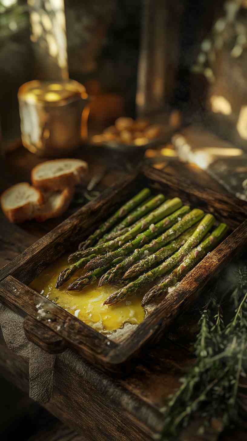 Zesty Air Fryer Asparagus with Garlic Butter