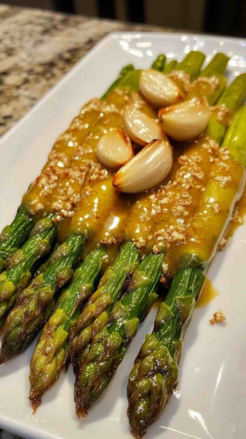 Zesty Air Fryer Asparagus with Garlic Butter