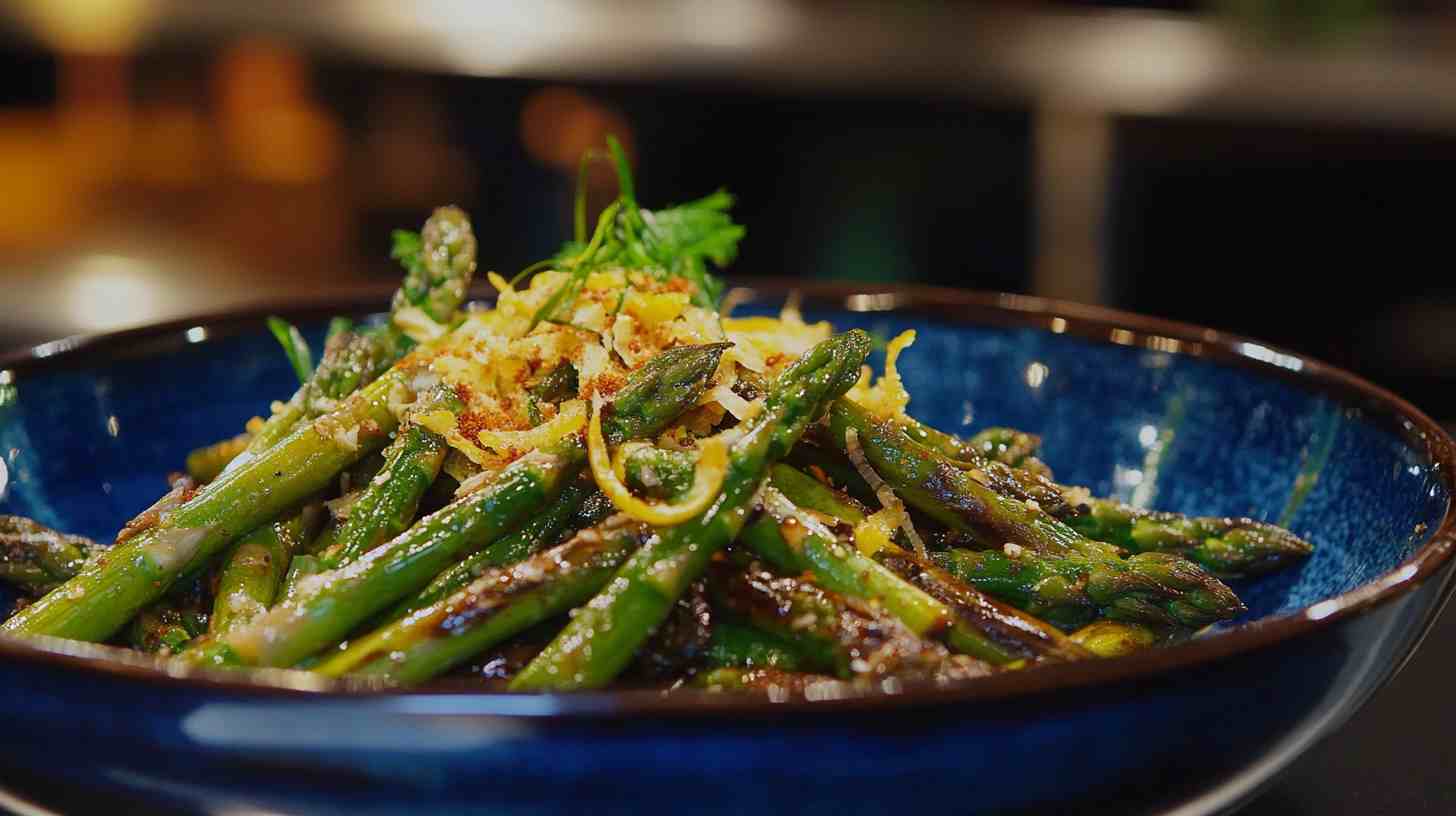 Zesty Air Fryer Asparagus with Garlic Butter