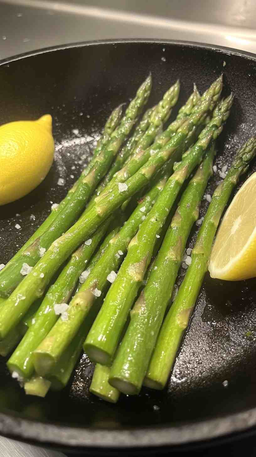 Air Fryer Asparagus with Fresh Dill