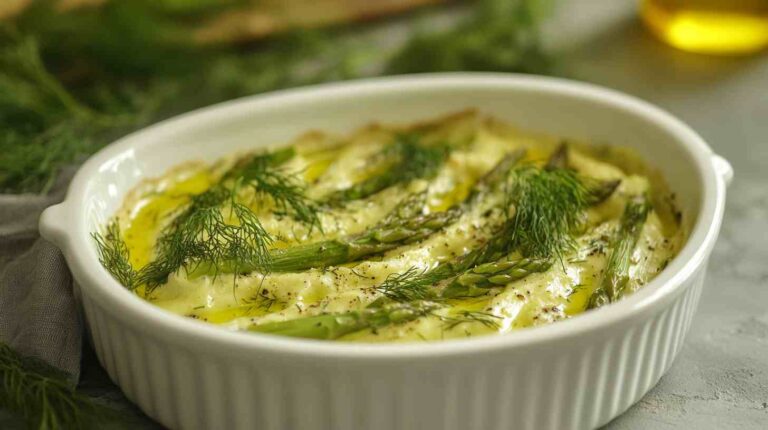 Air Fryer Asparagus with Fresh Dill