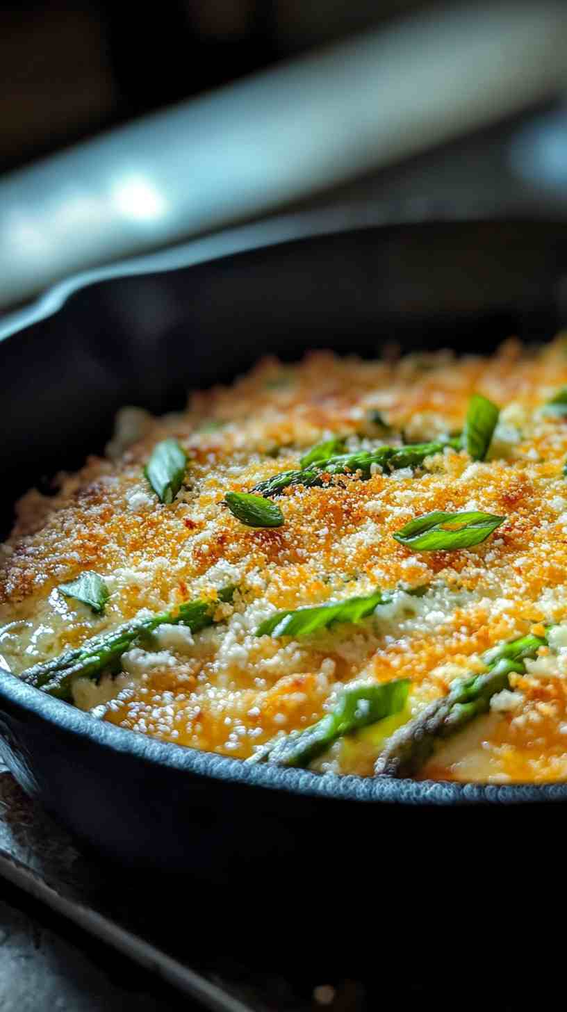 Air Fryer Asparagus with Panko and Parmesan