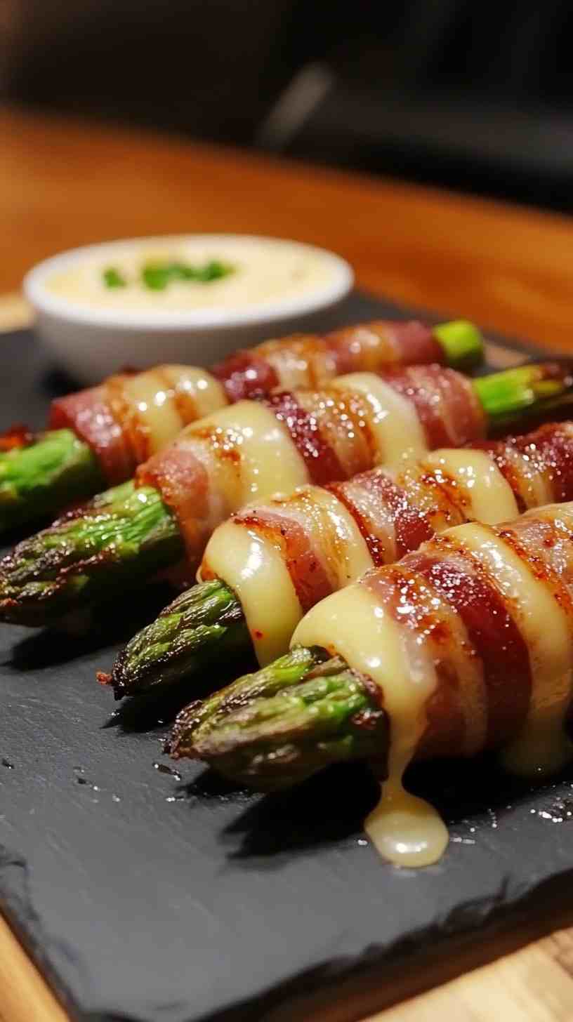 Air Fryer Bacon-Wrapped Asparagus Bundles