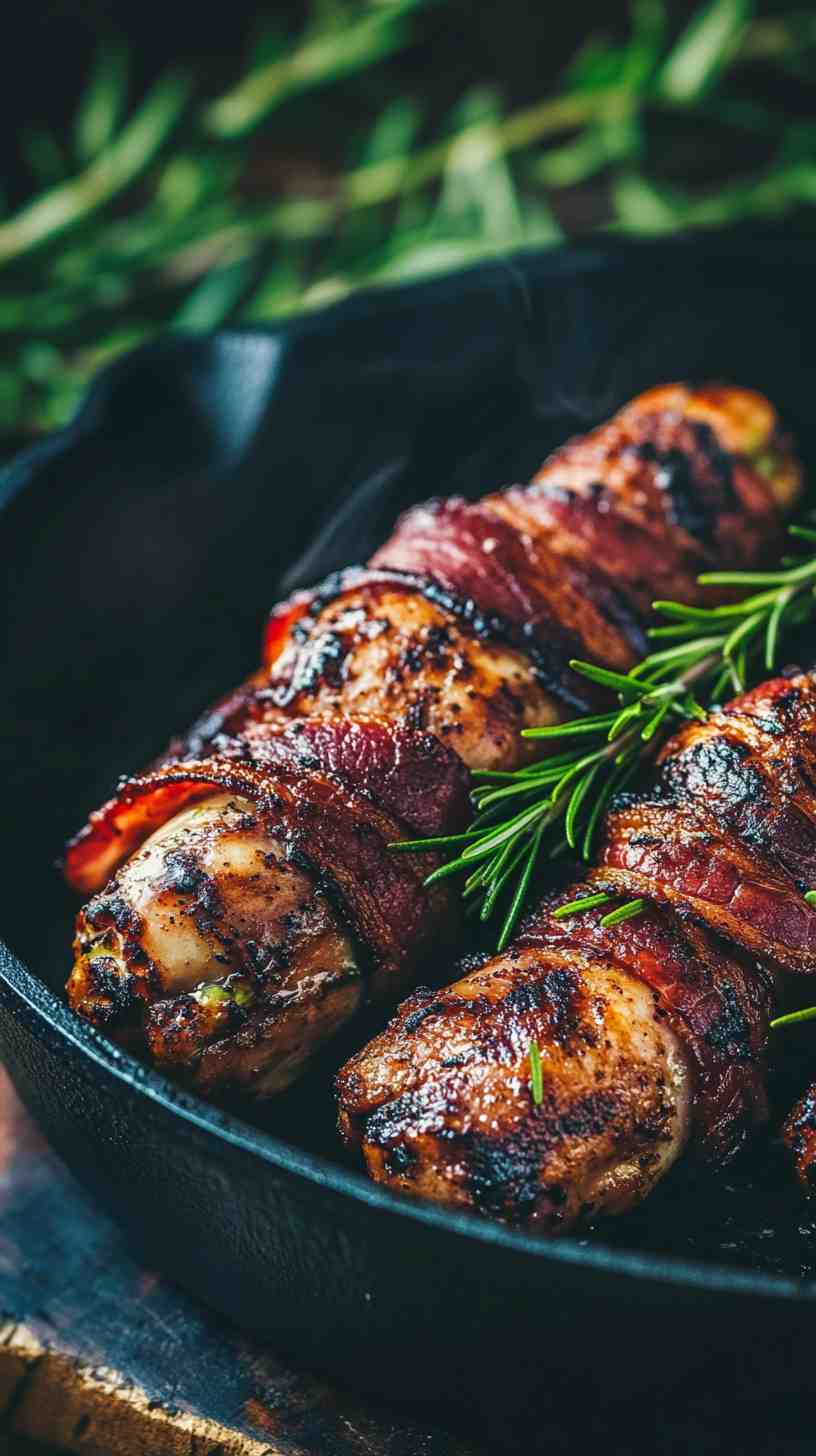 Air Fryer Bacon-Wrapped Asparagus Bundles