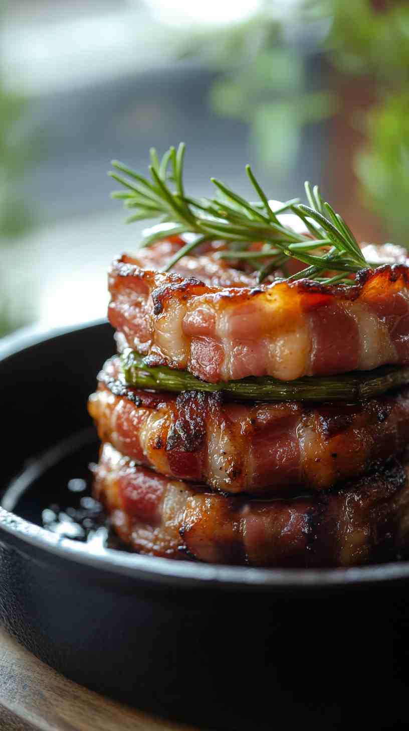 Air Fryer Bacon-Wrapped Asparagus Bundles