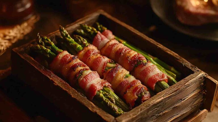 Air Fryer Bacon-Wrapped Asparagus Bundles