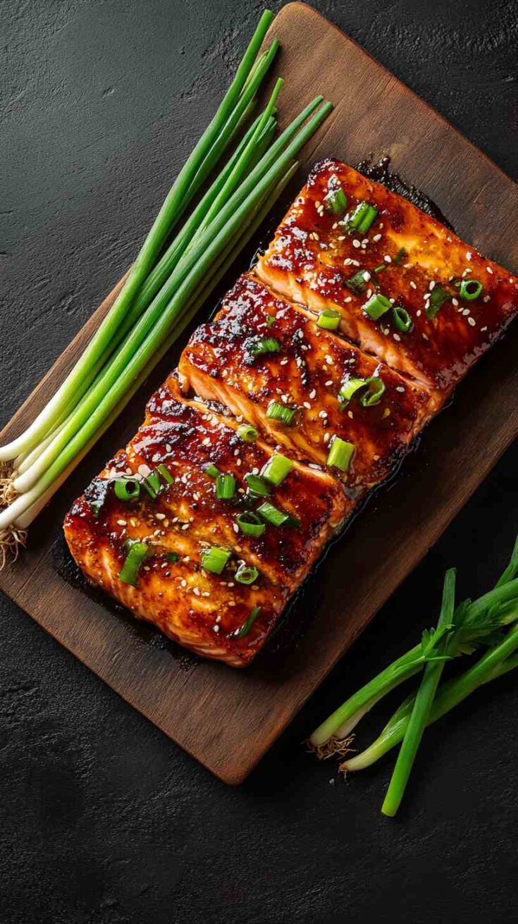 Air Fryer Miso Glazed Salmon