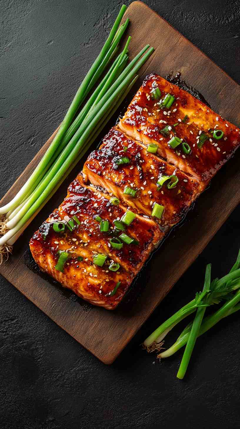 Air Fryer Miso Glazed Salmon
