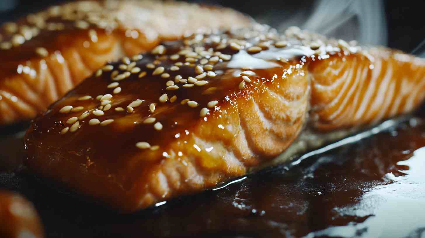 Air Fryer Miso Glazed Salmon