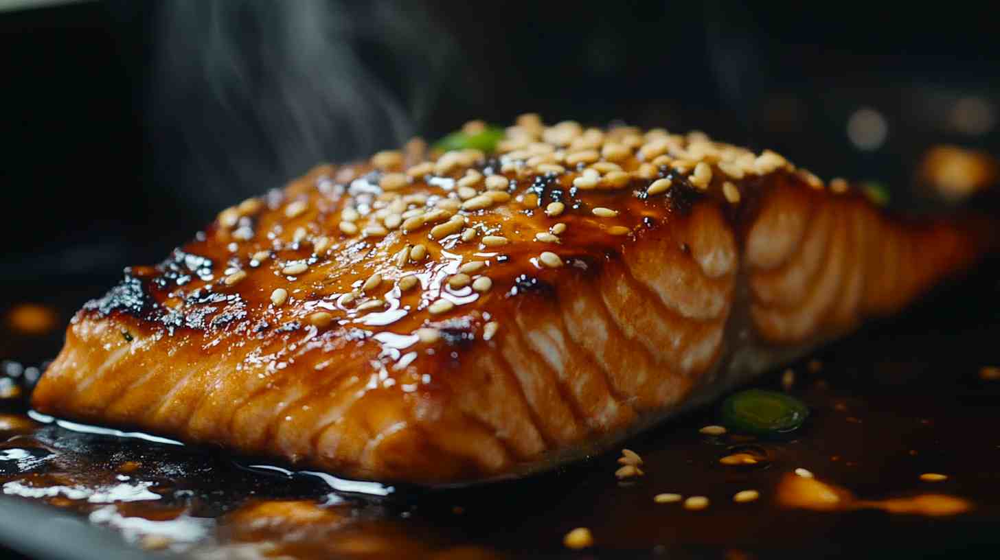 Air Fryer Miso Glazed Salmon