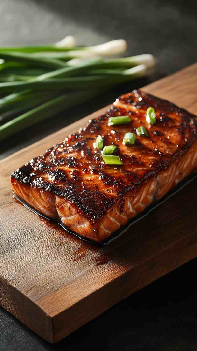 Air Fryer Miso Glazed Salmon