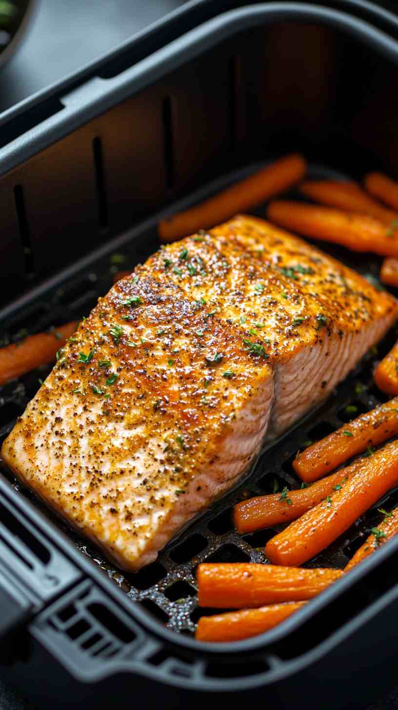 Air Fryer Orange Glazed Salmon