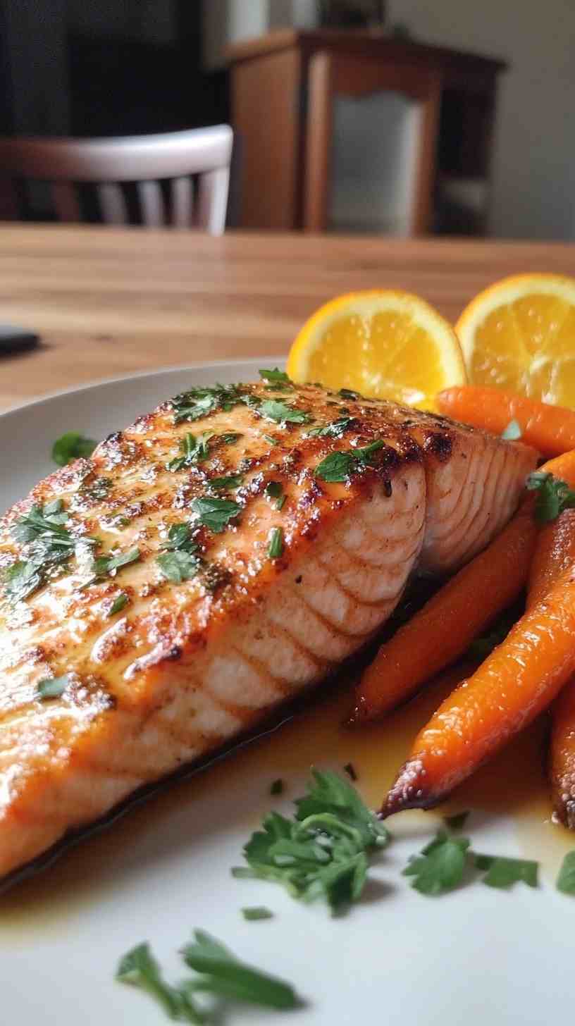 Air Fryer Orange Glazed Salmon