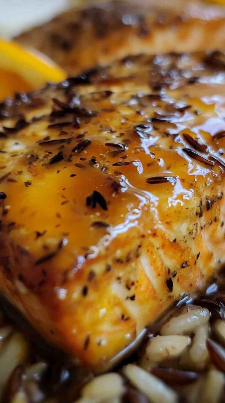 Air Fryer Orange Glazed Salmon