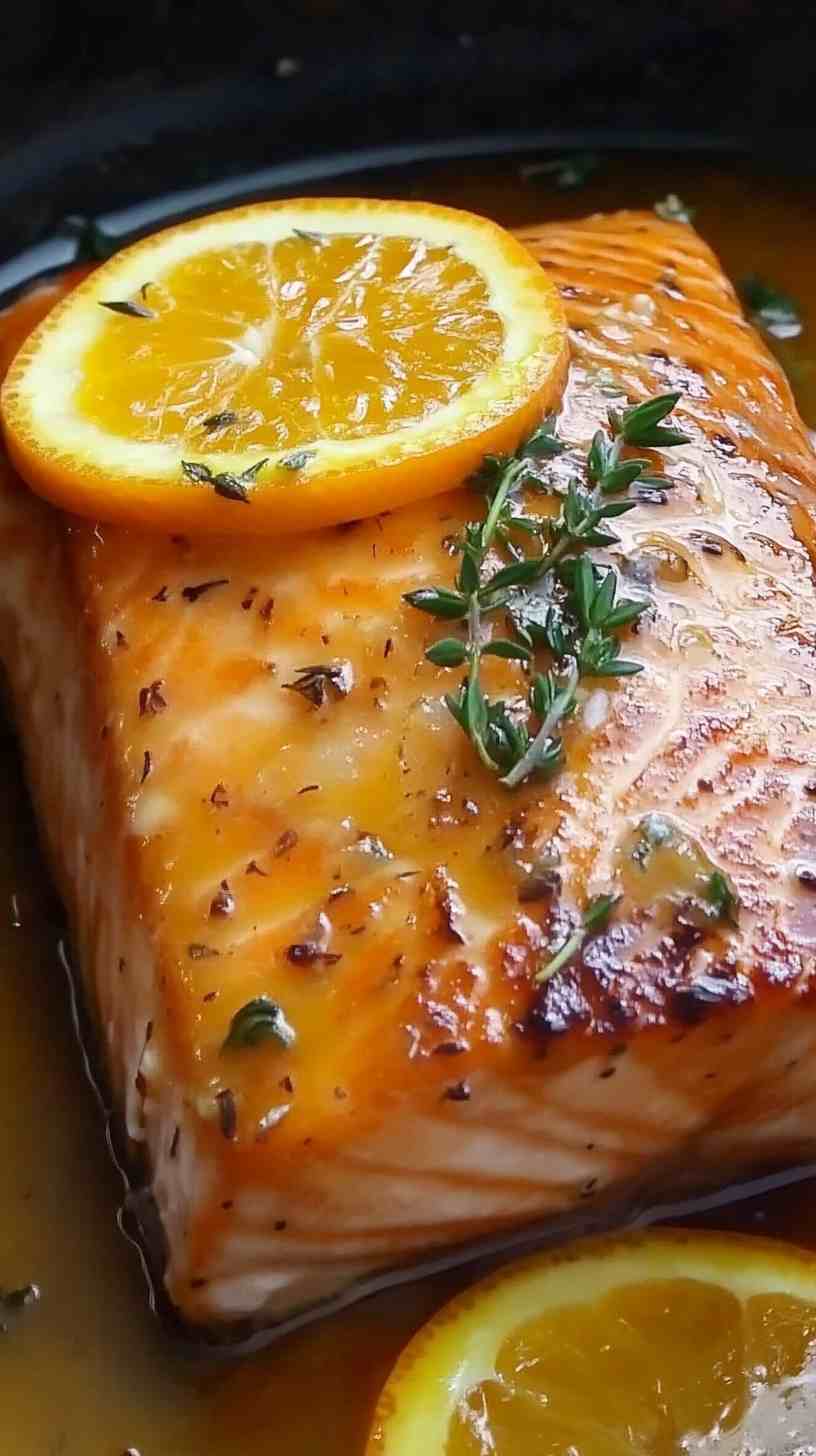 Air Fryer Orange Glazed Salmon