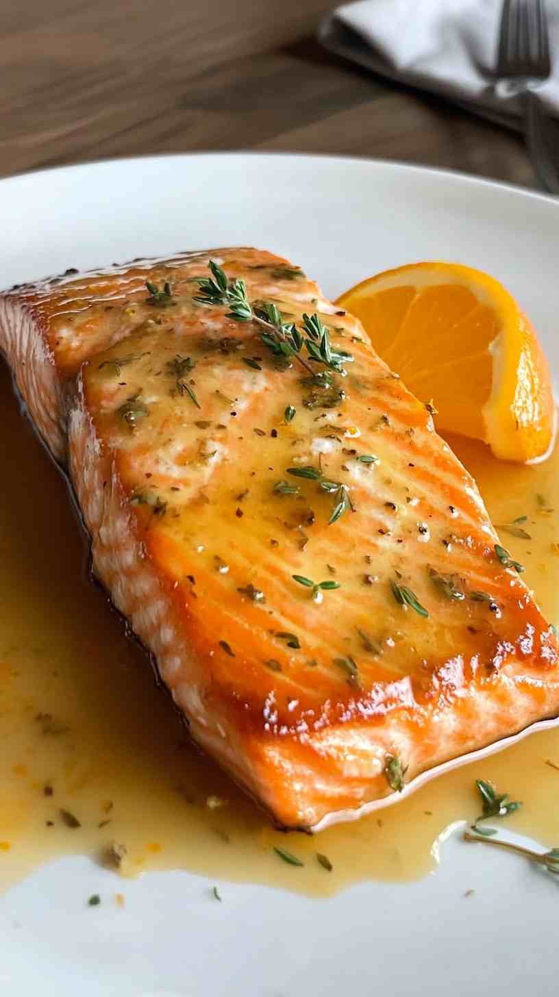 Air Fryer Orange Glazed Salmon