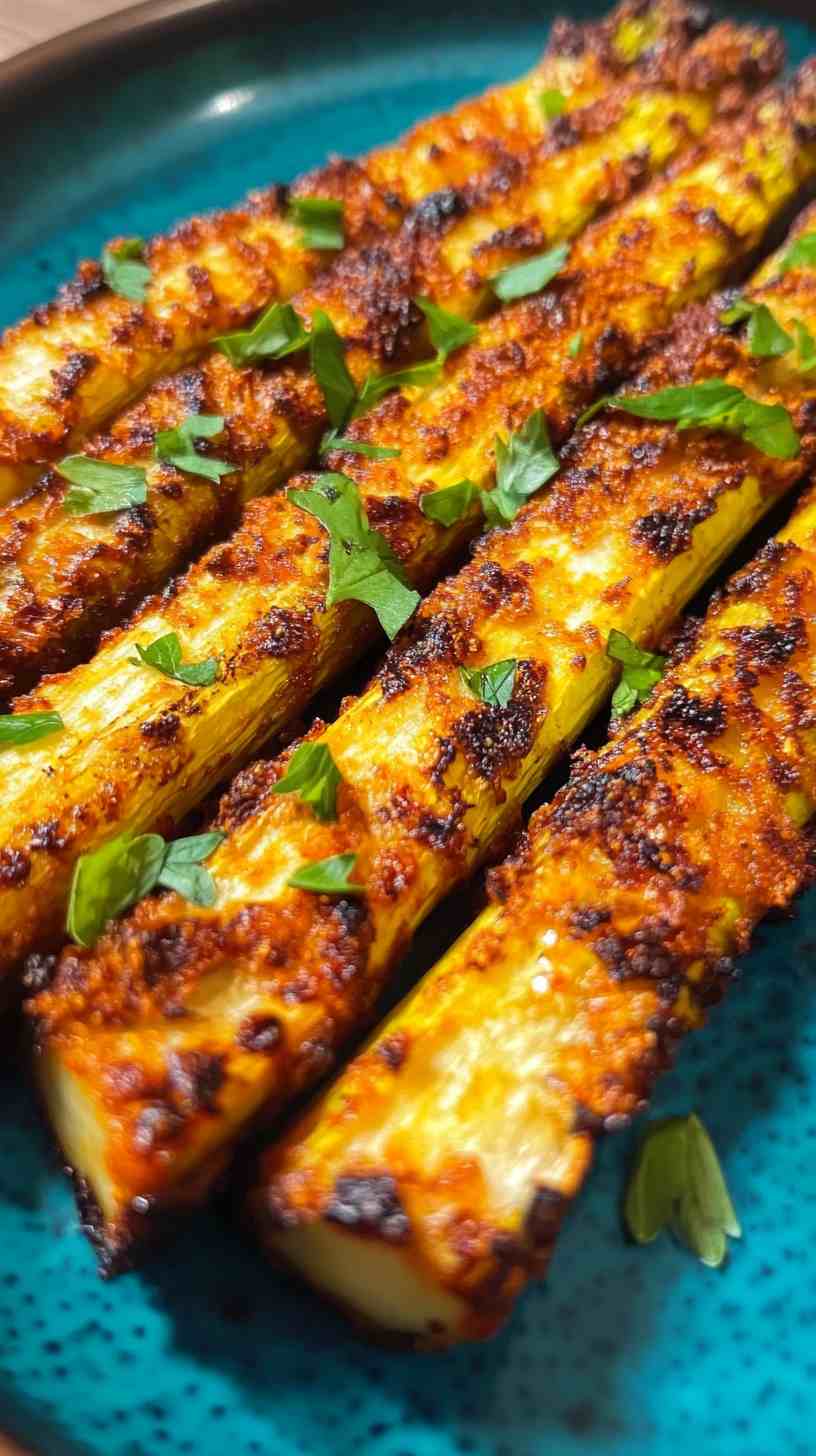 Air Fryer Roasted Asparagus with Herbs