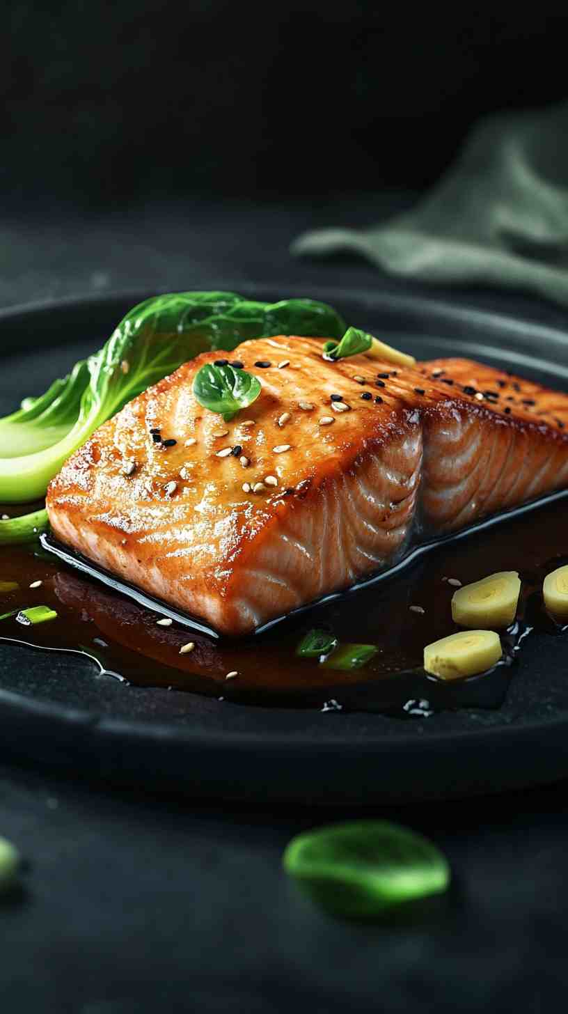 Air Fryer Soy Ginger Salmon