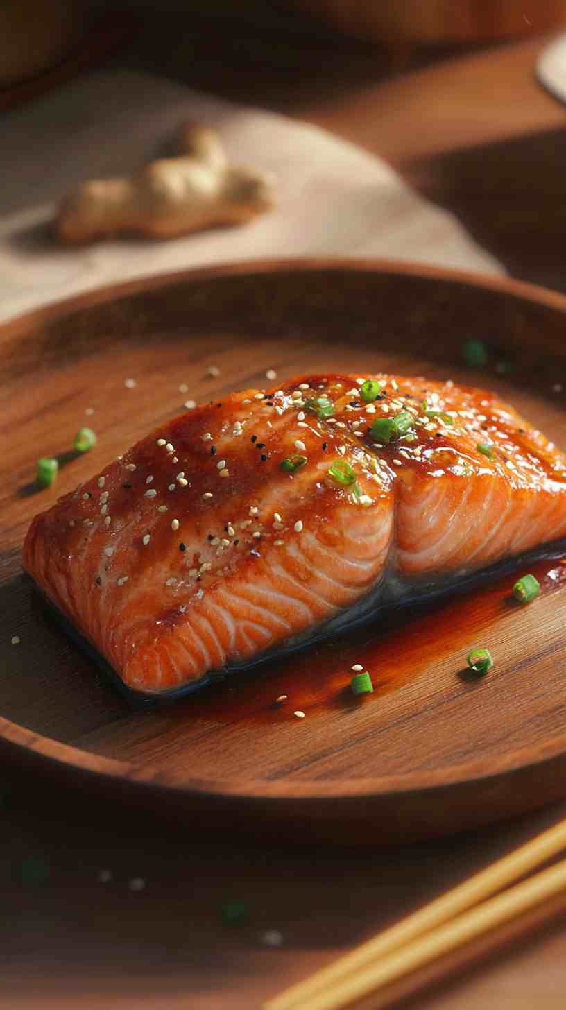 Air Fryer Soy Ginger Salmon