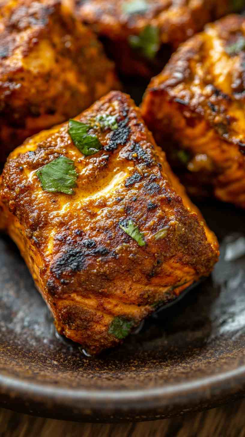 Air Fryer Tandoori Spiced Salmon