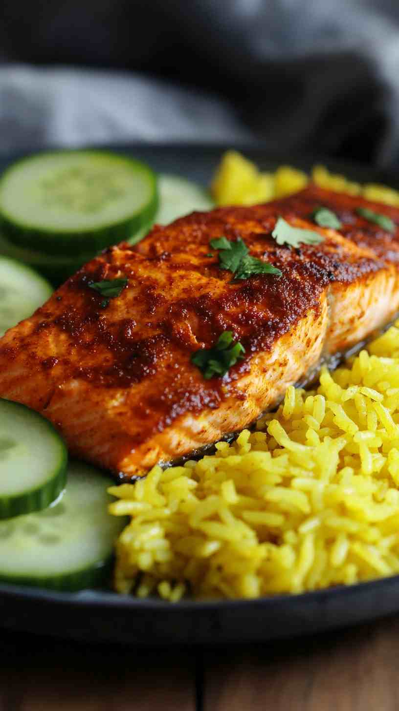 Air Fryer Tandoori Spiced Salmon