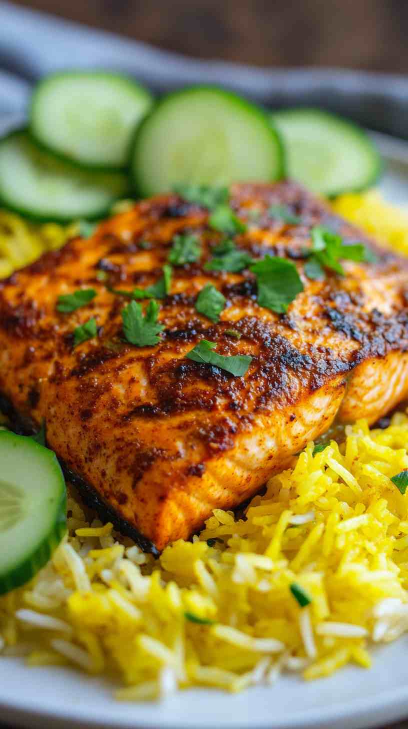Air Fryer Tandoori Spiced Salmon