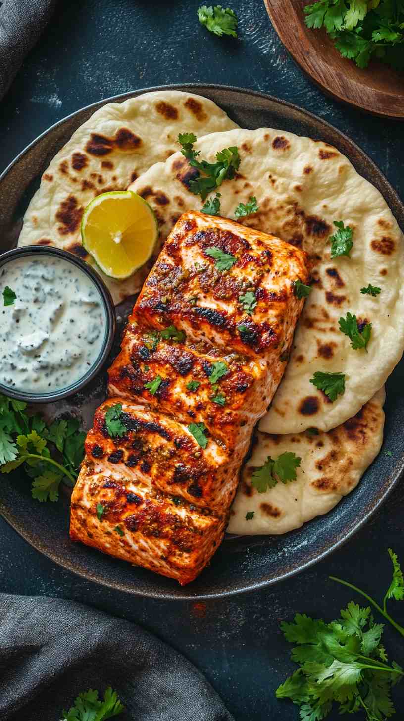 Air Fryer Tandoori Spiced Salmon