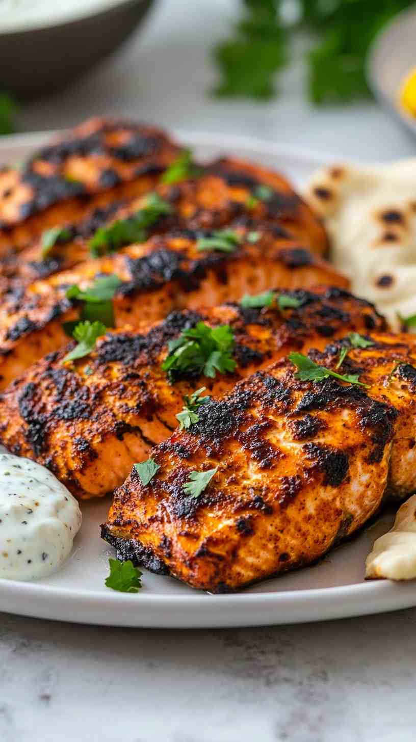 Air Fryer Tandoori Spiced Salmon