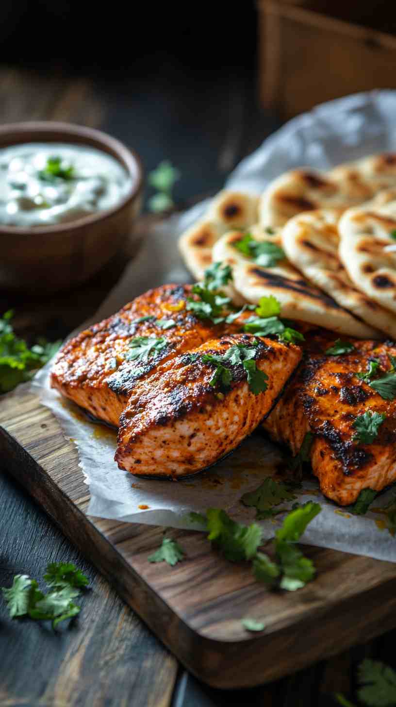 Air Fryer Tandoori Spiced Salmon