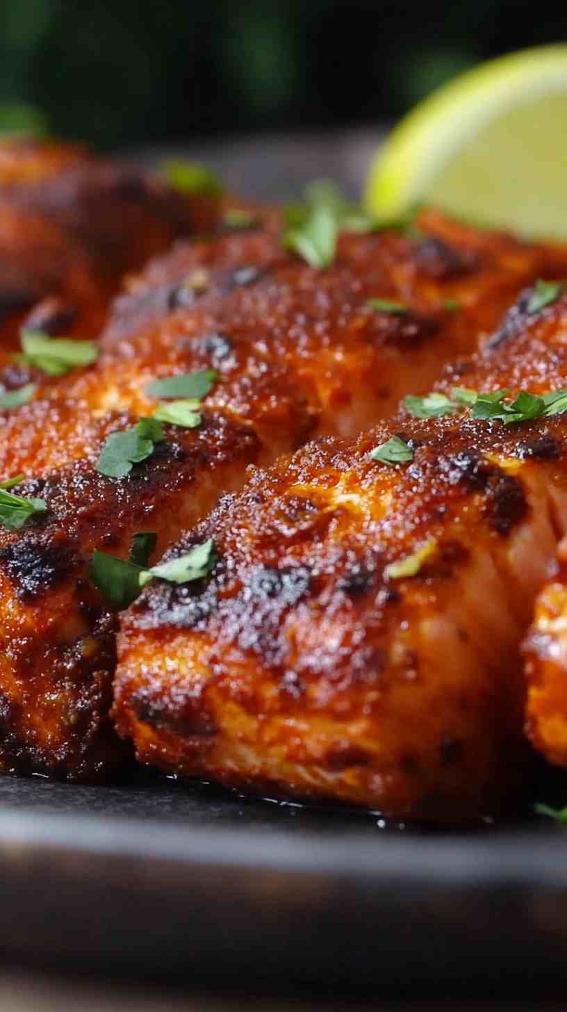 Air Fryer Tandoori Spiced Salmon
