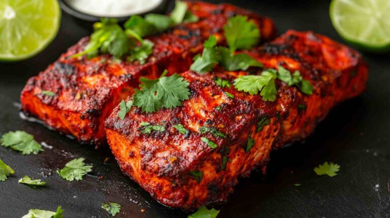 Air Fryer Tandoori Spiced Salmon