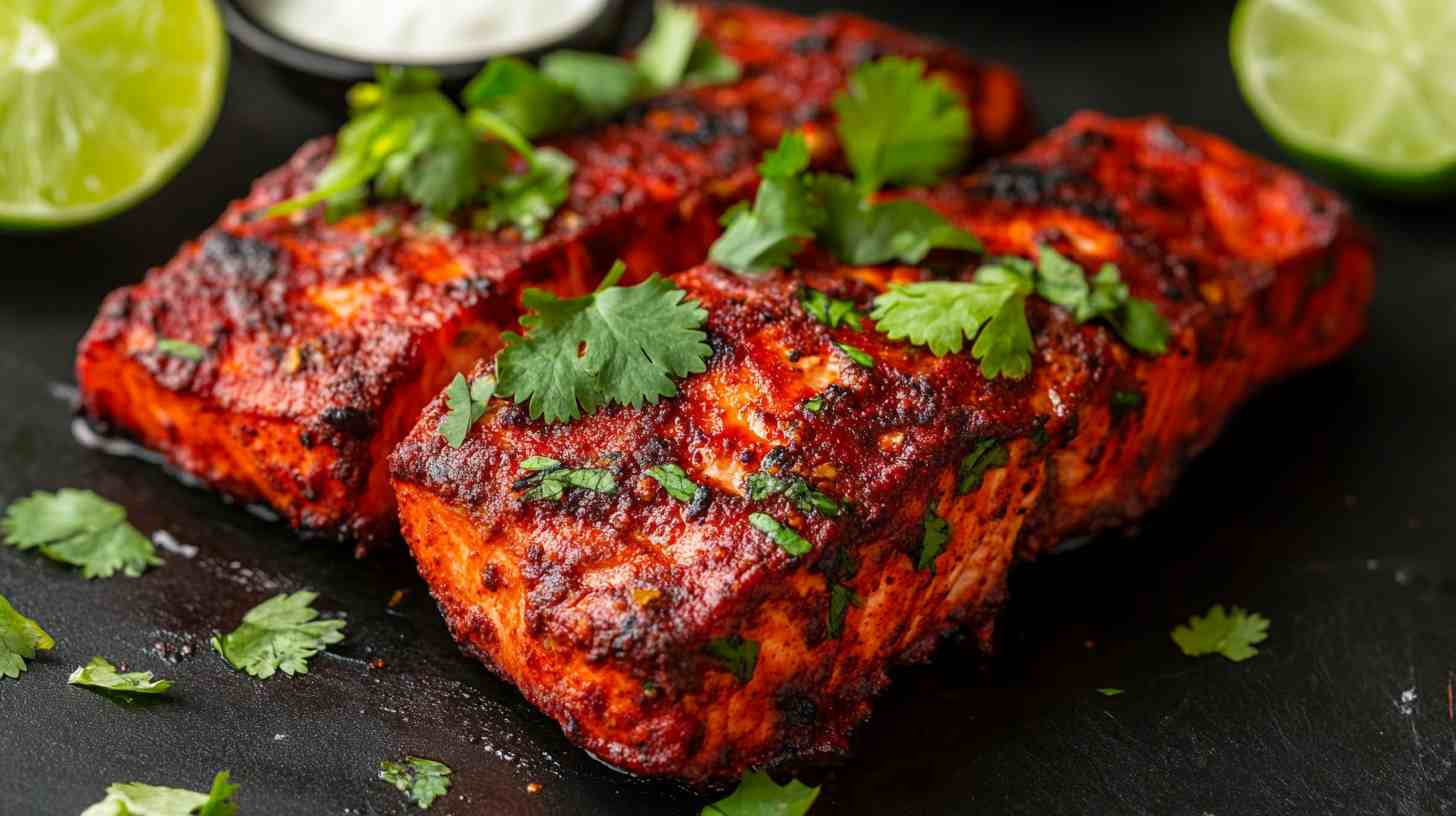 Air Fryer Tandoori Spiced Salmon